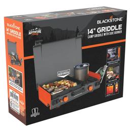 Blackstone Adventure Ready 12"x14” Propane Camping Griddle with Side Burner